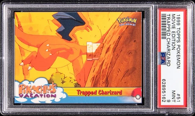 1999 Topps Trapped Charizard Pokemon Movie Edition #51 card image