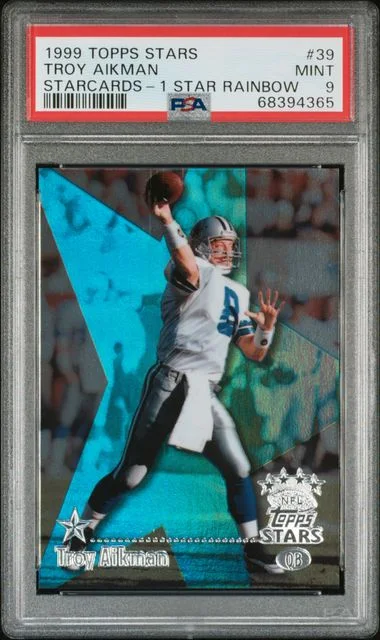 1999 Topps Troy Aikman Stars Starcards-1 Star Rainbow #39 card image