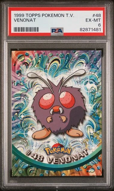 1999 Topps Venonat Pokemon Tv #48 card image