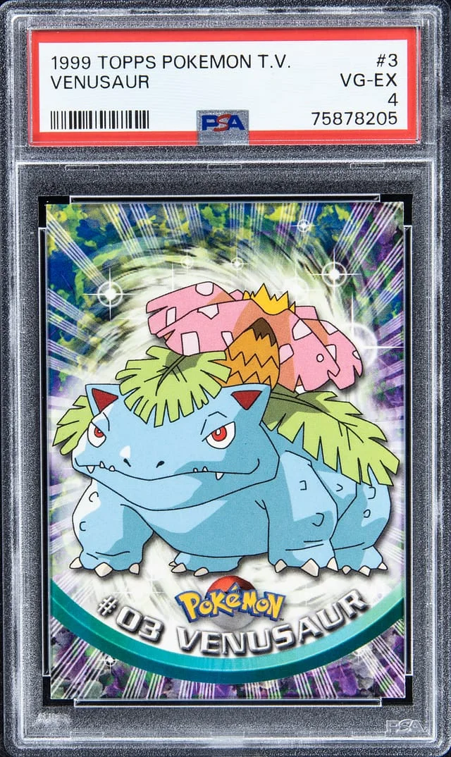 1999 Topps Venusaur Pokemon T.V. #3 card image