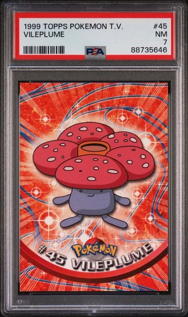1999 Topps Vileplume Pokemon Tv #45 card image