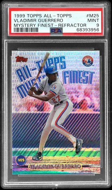 1999 Topps Vladimir Guerrero All-Topps Mystery Finest Refractor #M25 card image