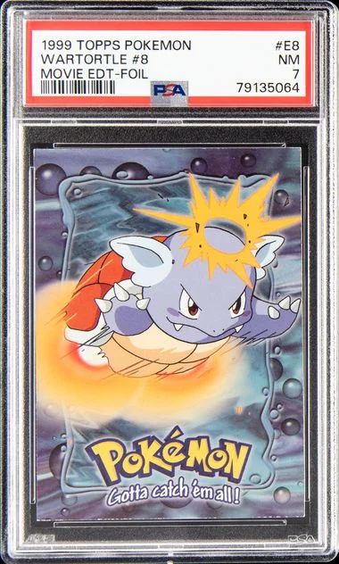 1999 Topps Wartortle #8 Pokemon The Movie EDT Foil #E8 card image