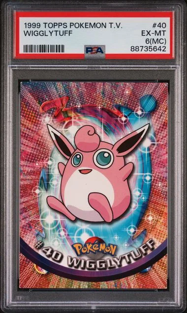 1999 Topps Wigglytuff Pokemon Tv #40 card image