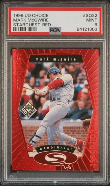 1999 UD Choice Mark Mcgwire Starquest Red #SQ22 card image