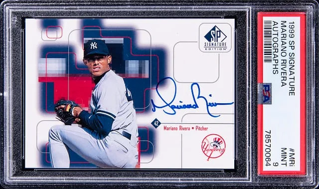 1999 UD SP Signature Autographs Mariano Rivera #MRi card image