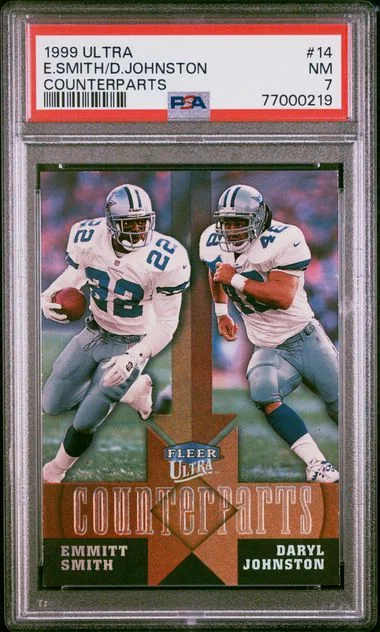 1999 Ultra Daryl Johnston/Emmitt Smith Counterparts #14 card image
