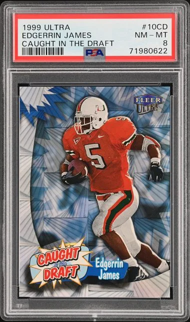 1999 Ultra Edgerrin James Caught In The Draft Caught In The Draft #10Cd card image