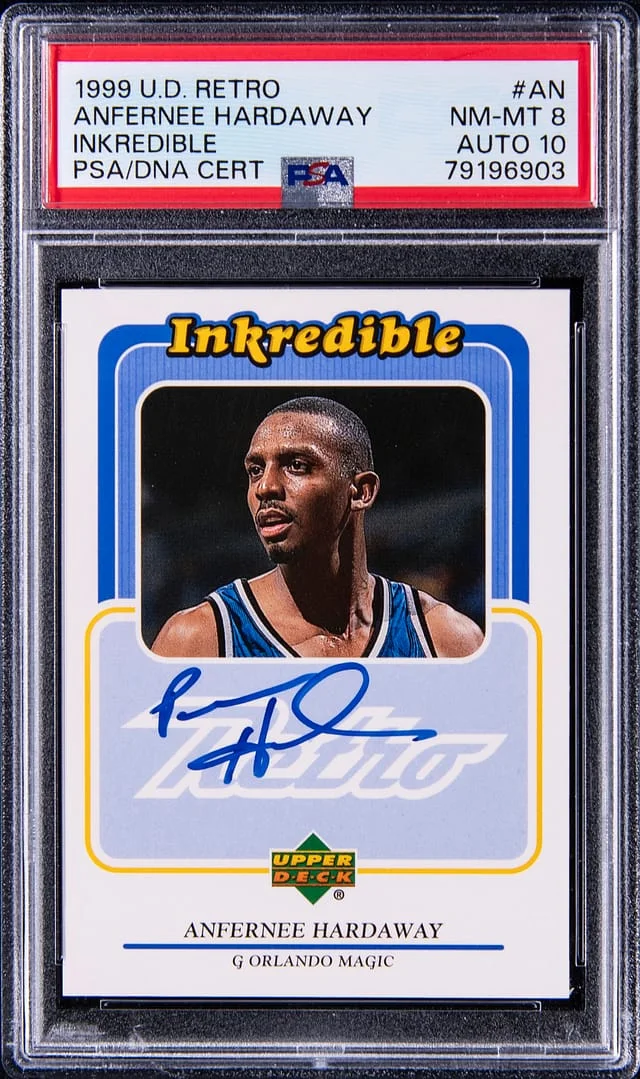 1999 Upper Deck Anfernee Hardaway Retro Inkredible #AN card image