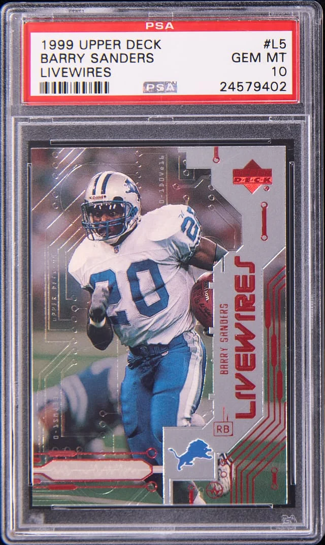 1999 Upper Deck Barry Sanders Livewires #L5 card image