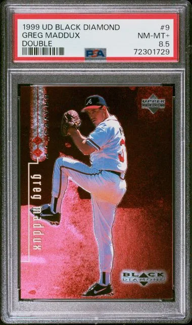 1999 Upper Deck Black Diamond Greg Maddux Double #9 card image