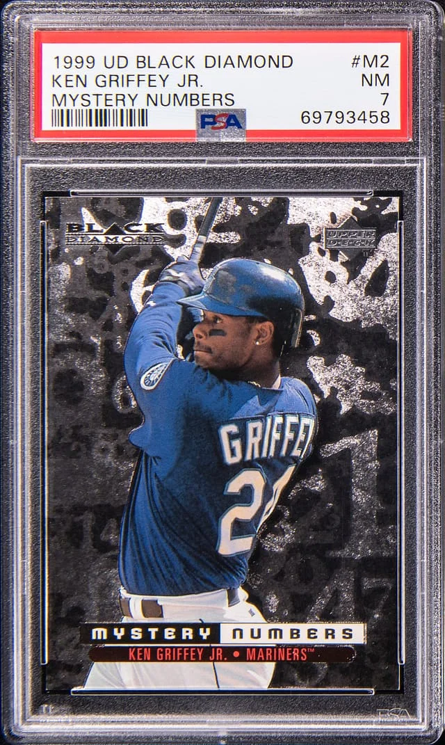 1999 Upper Deck Black Diamond Ken Griffey Jr. Mystery Numbers #M2 card image