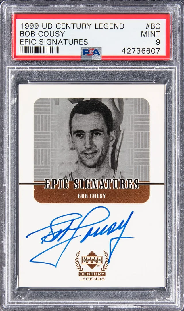 1999 Upper Deck Bob Cousy Century Legend Epic Signatures #BC card image