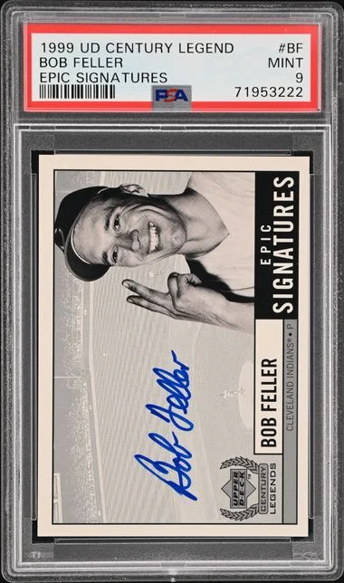 1999 Upper Deck Bob Feller Century Legends Epic Signatures #BF card image