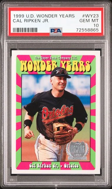 1999 Upper Deck Cal Ripken Jr. Wonder Years #WY23 card image