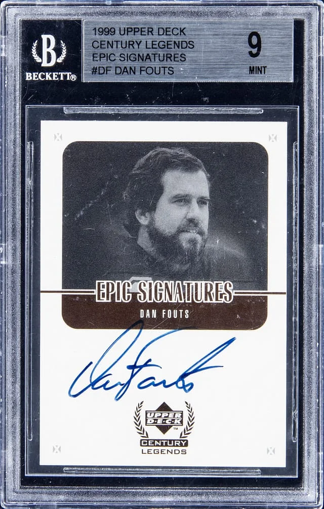 1999 Upper Deck Dan Fouts Century Legends Epic Signatures #DF card image