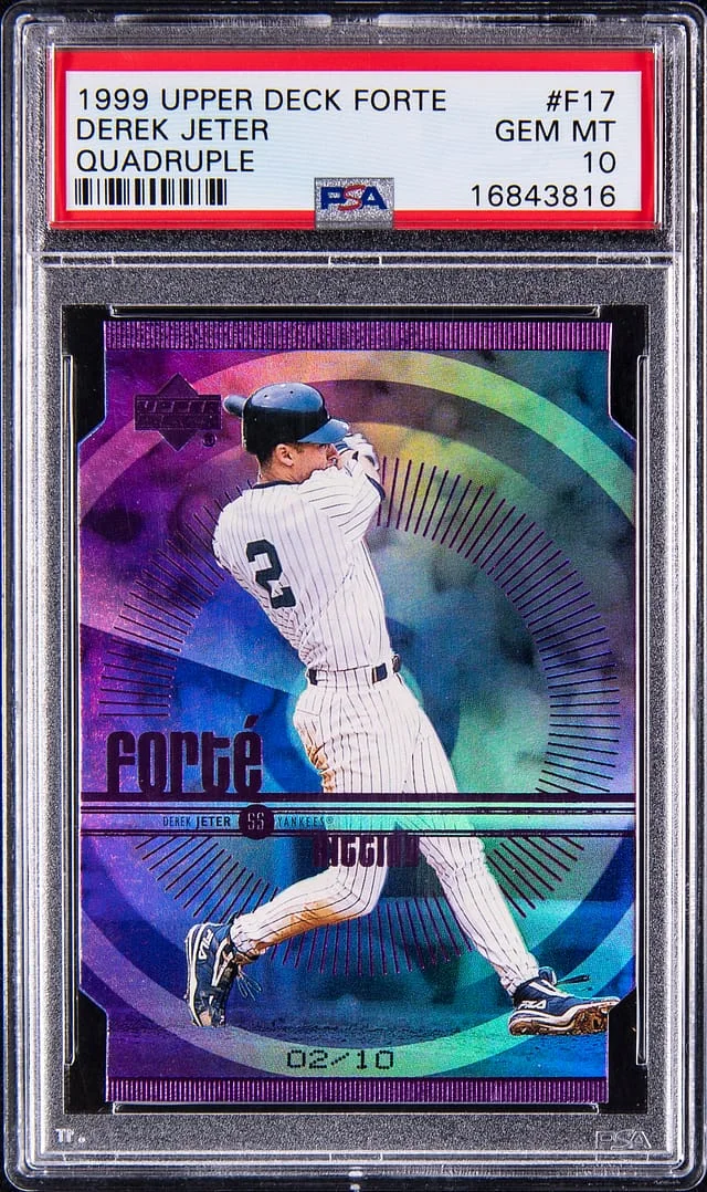 1999 Upper Deck Derek Jeter Forte Quadruple #F17 card image
