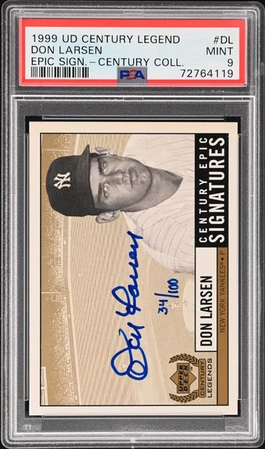 1999 Upper Deck Don Larsen Century Legends Epic Signatures Century Collection #DL card image