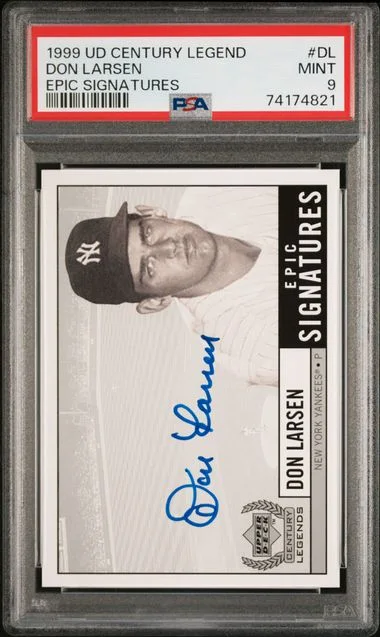 1999 Upper Deck Don Larsen Century Legends Epic Signatures #LS-DL card image
