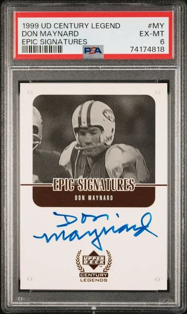 1999 Upper Deck Don Maynard Century Legends Epic Signatures #MY card image