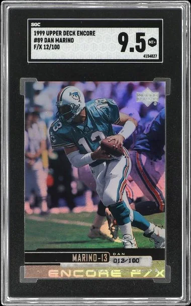 1999 Upper Deck Encore Dan Marino F/X #89 card image