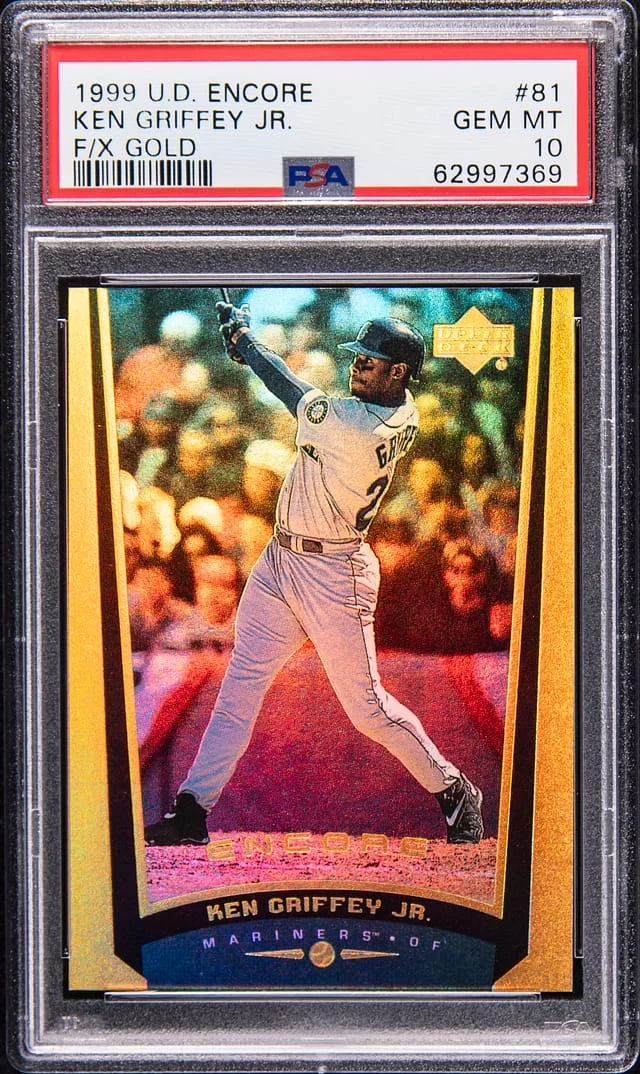 1999 Upper Deck Encore Ken Griffey Jr. F/X Gold #81 card image