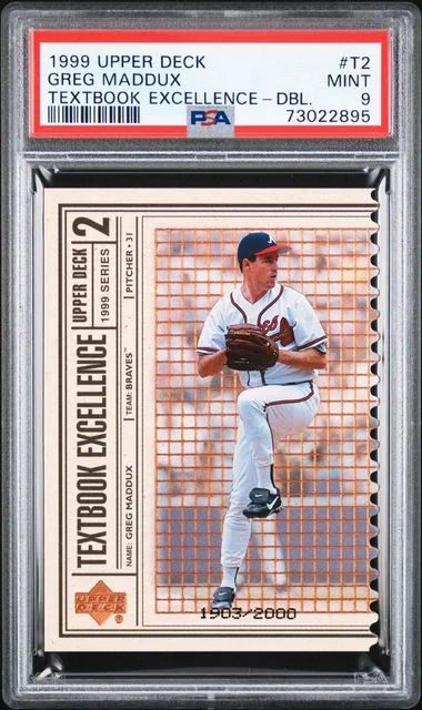 1999 Upper Deck Greg Maddux Textbook Excellence Double #T2 card image
