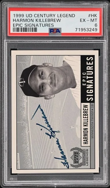 1999 Upper Deck Harmon Killebrew Century Legends Epic Signatures #HK card image