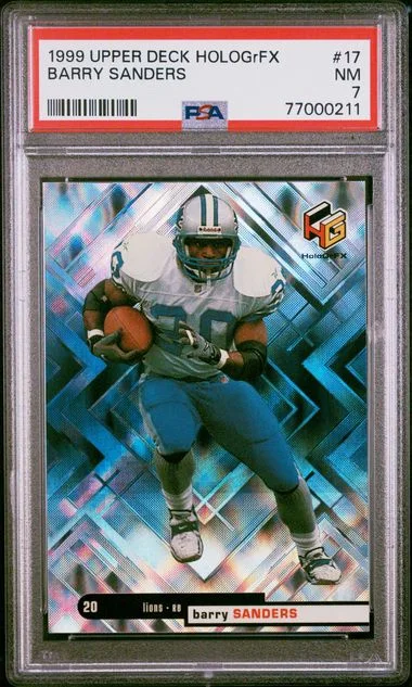 1999 Upper Deck HoloGrFX Barry Sanders #17 card image