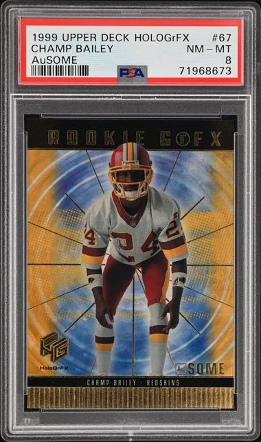 1999 Upper Deck HoloGrFX Champ Bailey Ausome #67 card image