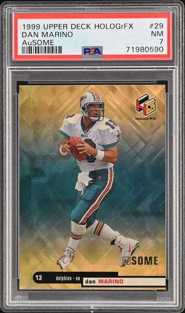 1999 Upper Deck HoloGrFX Dan Marino Ausome #29 card image