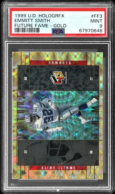 1999 Upper Deck HoloGrFX Emmitt Smith Future Fame Gold #FF3 card image
