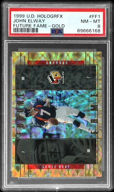 1999 Upper Deck HoloGrFX John Elway Future Fame Gold #FF1 card image