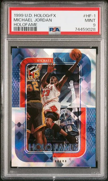 1999 Upper Deck HoloGrFX Michael Jordan Holofame #Hf-1 card image