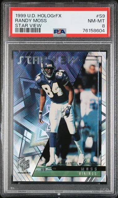 1999 Upper Deck HoloGrFX Randy Moss Starview #S9 card image