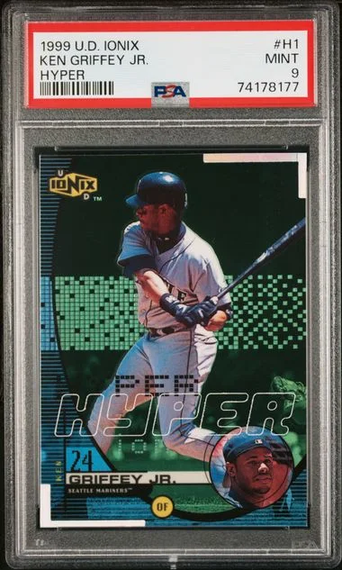 1999 Upper Deck Ionix Ken Griffey Jr. Hyper #H1 card image