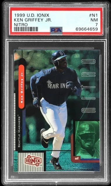 1999 Upper Deck Ionix Ken Griffey Jr. Nitro #N1 card image