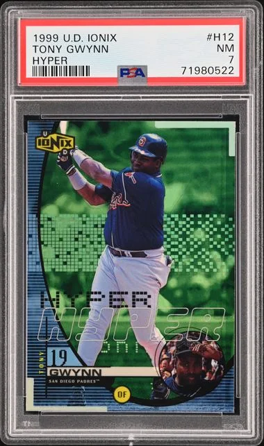 1999 Upper Deck Ionix Tony Gwynn Hyper #H12 card image