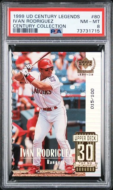 1999 Upper Deck Ivan Rodriguez Century Legends Century Collection #80 card image