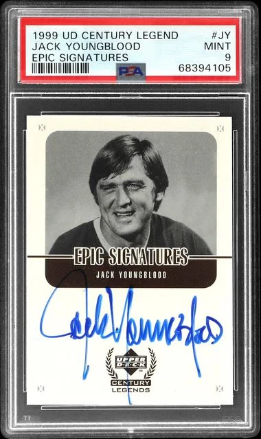 1999 Upper Deck Jack Youngblood Century Legends Epic Signatures #JY card image