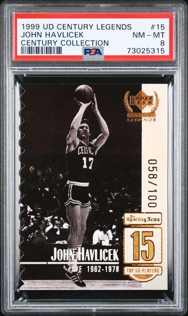 1999 Upper Deck John Havlicek Century Legends Century Collection #15 card image