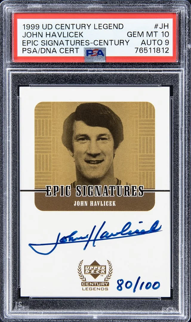 1999 Upper Deck John Havlicek Century Legends Epic Signatures Century #JH card image