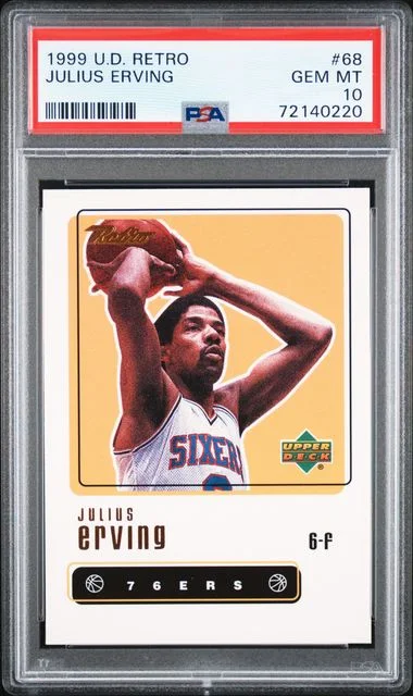 1999 Upper Deck Julius Erving Retro #68 card image