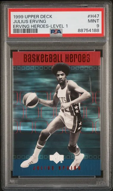 1999 Upper Deck Julius Erving Erving Heroes Level 1 #H47 card image