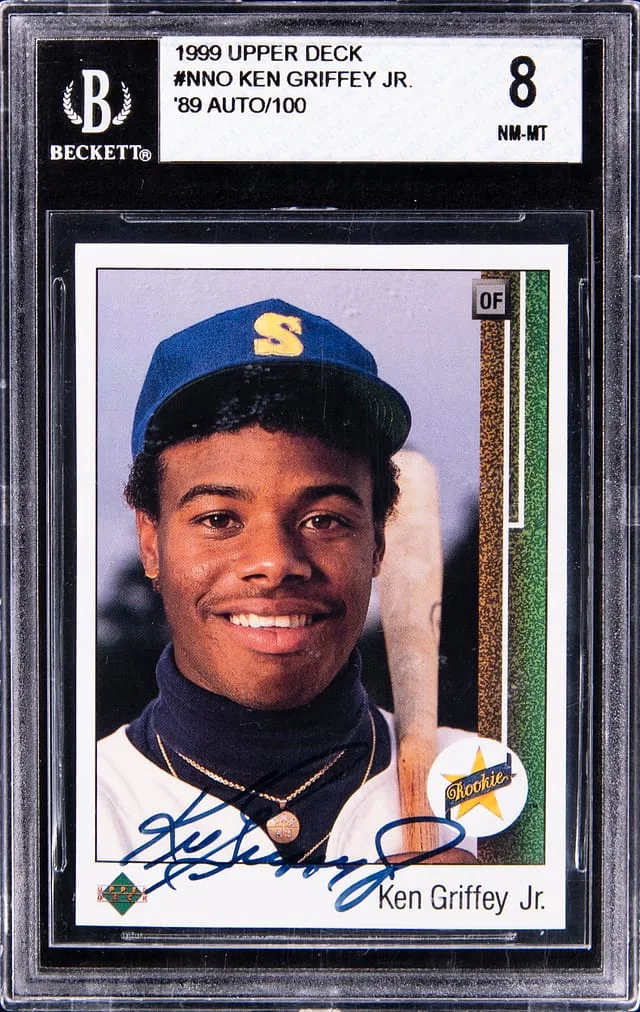 1999 Upper Deck Ken Griffey Jr. 89 Auto #1 card image