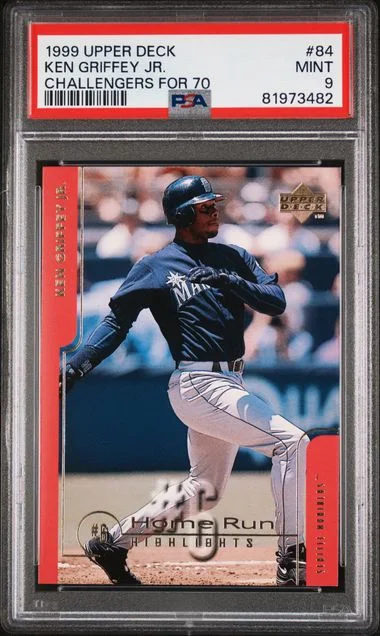 1999 Upper Deck Ken Griffey Jr. Challengers For 70 #84 card image