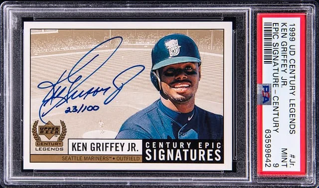 1999 Upper Deck Ken Griffey Jr. Century Legends Epic Signature Century Collection #JR card image