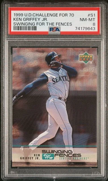 1999 Upper Deck Ken Griffey Jr. Challenge For 70 Swing For The Fences #S1 card image