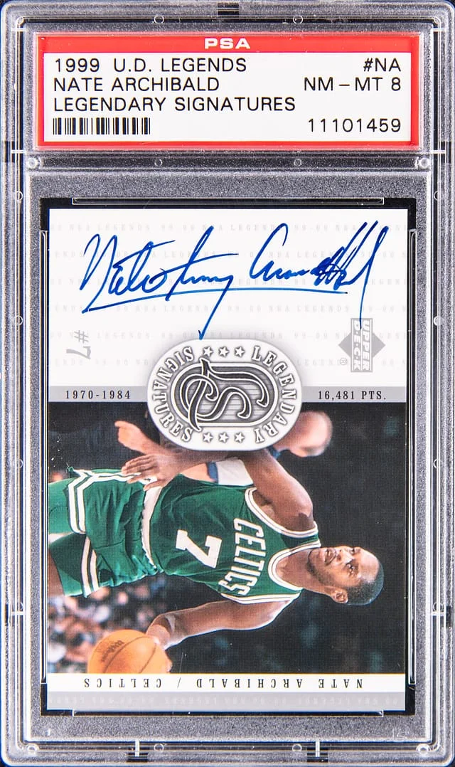 1999 Upper Deck Legends Nate Archibald Legendary Signatures #NA card image