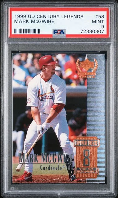 1999 Upper Deck Mark McGwire Century Legends #58 card image